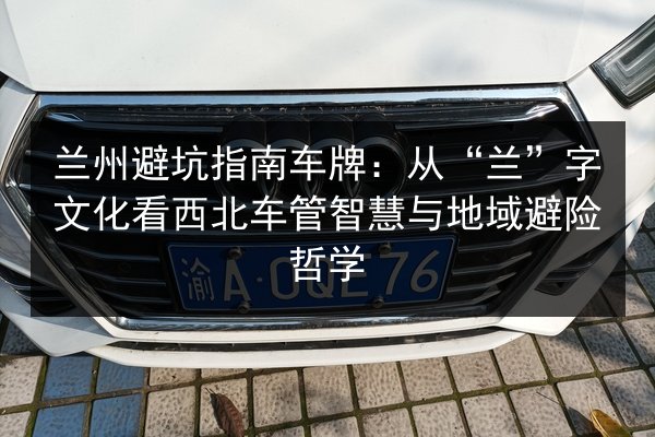 兰州避坑指南车牌:从“兰”字文化看西北车管智慧与地域避险哲学 第2张 兰州避坑指南车牌:从“兰”字文化看西北车管智慧与地域避险哲学 第2张
