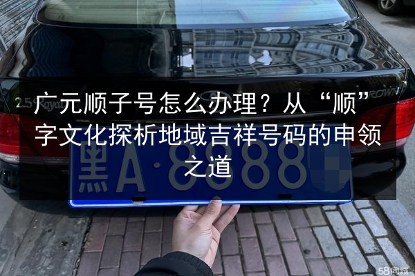 广元顺子号怎么办理?从“顺”字文化探析地域吉祥号码的申领之道 第2张 广元顺子号怎么办理?从“顺”字文化探析地域吉祥号码的申领之道 第2张