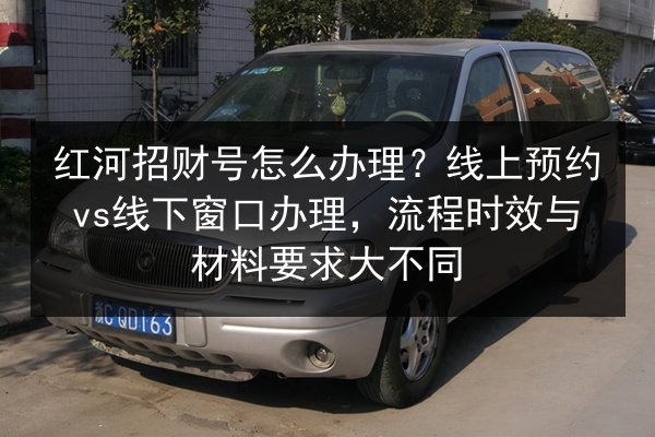 红河招财号怎么办理？线上预约vs线下窗口办理，流程时效与材料要求大不同