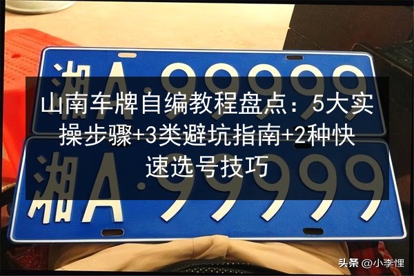 山南车牌自编教程盘点：5大实操步骤+3类避坑指南+2种快速选号技巧