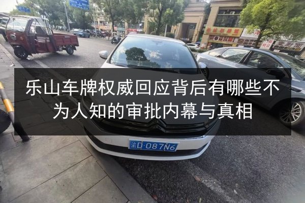 乐山车牌权威回应背后有哪些不为人知的审批内幕与真相 第3张 乐山车牌权威回应背后有哪些不为人知的审批内幕与真相 第3张