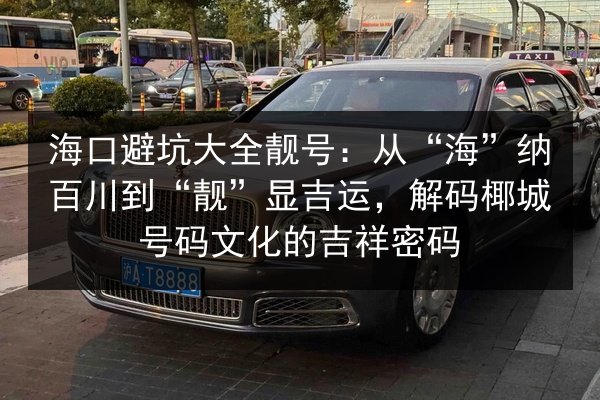 海口避坑大全靓号:从“海”纳百川到“靓”显吉运,解码椰城号码文化的吉祥密码 第2张 海口避坑大全靓号:从“海”纳百川到“靓”显吉运,解码椰城号码文化的吉祥密码 第2张