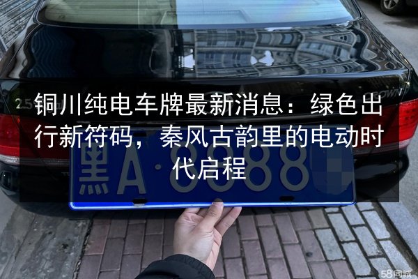 铜川纯电车牌最新消息：绿色出行新符码，秦风古韵里的电动时代启程 第2张
