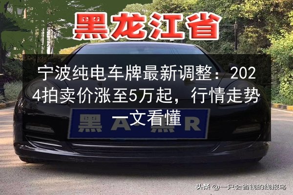 宁波纯电车牌最新调整：2024拍卖价涨至5万起，行情走势一文看懂 第3张