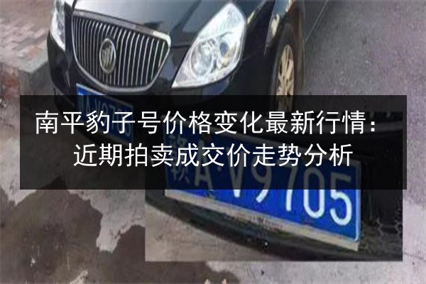 南平豹子号价格变化最新行情:近期拍卖成交价走势分析 第3张 南平豹子号价格变化最新行情:近期拍卖成交价走势分析 第3张