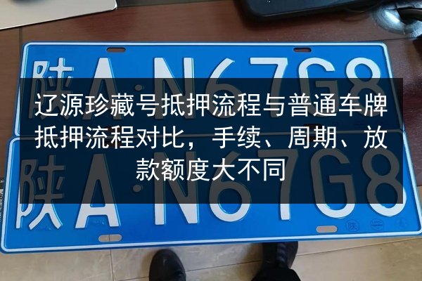 辽源珍藏号抵押流程与普通车牌抵押流程对比,手续、周期、放款额度大不同 第3张 辽源珍藏号抵押流程与普通车牌抵押流程对比,手续、周期、放款额度大不同 第3张