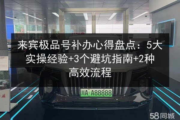 来宾极品号补办心得盘点：5大实操经验+3个避坑指南+2种高效流程