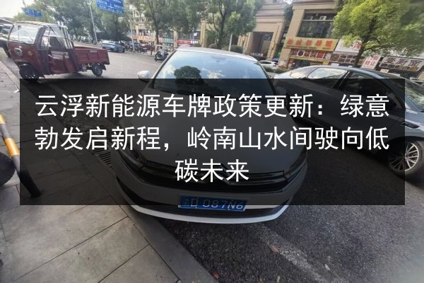 云浮新能源车牌政策更新:绿意勃发启新程,岭南山水间驶向低碳未来 第3张 云浮新能源车牌政策更新:绿意勃发启新程,岭南山水间驶向低碳未来 第3张