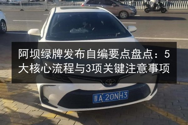 阿坝绿牌发布自编要点盘点：5大核心流程与3项关键注意事项