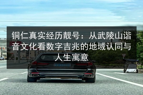 铜仁真实经历靓号：从武陵山谐音文化看数字吉兆的地域认同与人生寓意 第2张