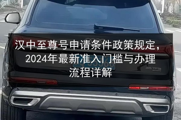 汉中至尊号申请条件政策规定,2024年最新准入门槛与办理流程详解 第2张 汉中至尊号申请条件政策规定,2024年最新准入门槛与办理流程详解 第2张