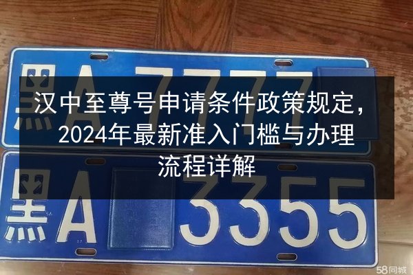 汉中至尊号申请条件政策规定,2024年最新准入门槛与办理流程详解 第3张 汉中至尊号申请条件政策规定,2024年最新准入门槛与办理流程详解 第3张