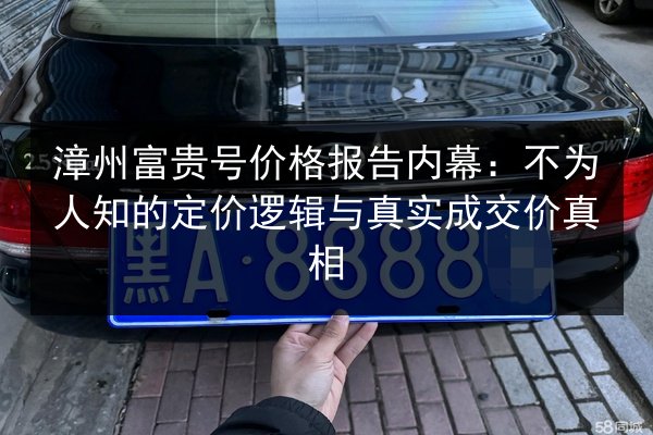 漳州富贵号价格报告内幕:不为人知的定价逻辑与真实成交价真相 第2张 漳州富贵号价格报告内幕:不为人知的定价逻辑与真实成交价真相 第2张