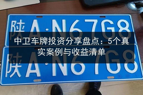 中卫车牌投资分享盘点:5个真实案例与收益清单 第3张 中卫车牌投资分享盘点:5个真实案例与收益清单 第3张