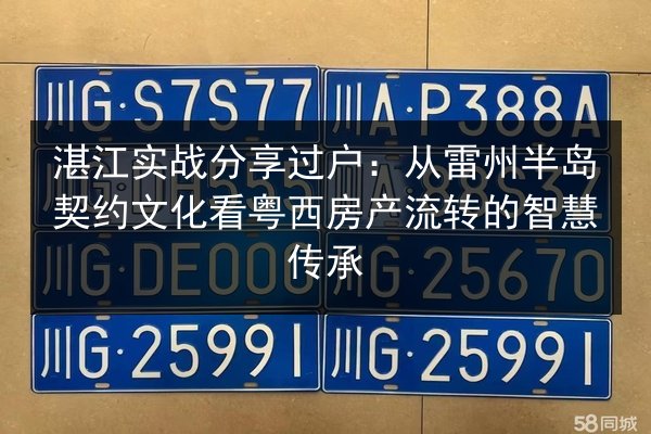 湛江实战分享过户：从雷州半岛契约文化看粤西房产流转的智慧传承 第3张