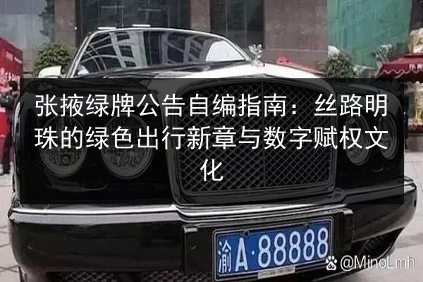 张掖绿牌公告自编指南:丝路明珠的绿色出行新章与数字赋权文化 第2张 张掖绿牌公告自编指南:丝路明珠的绿色出行新章与数字赋权文化 第2张