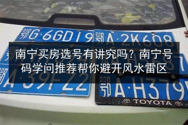 南宁买房选号有讲究吗?南宁号码学问推荐帮你避开风水雷区 第2张 南宁买房选号有讲究吗?南宁号码学问推荐帮你避开风水雷区 第2张