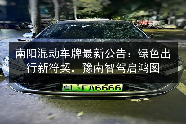 南阳混动车牌最新公告：绿色出行新符契，豫南智驾启鸿图
