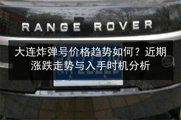 大连炸弹号价格趋势如何？近期涨跌走势与入手时机分析 第2张