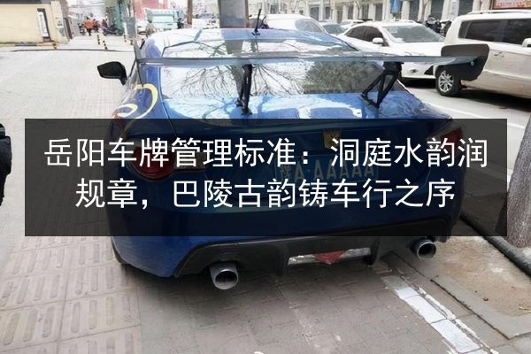 岳阳车牌管理标准:洞庭水韵润规章,巴陵古韵铸车行之序 第2张 岳阳车牌管理标准:洞庭水韵润规章,巴陵古韵铸车行之序 第2张