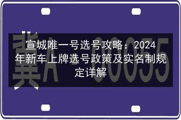 宣城唯一号选号攻略：2024年新车上牌选号政策及实名制规定详解