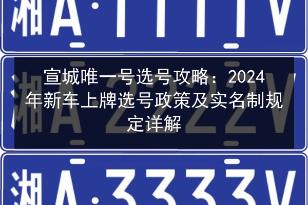 宣城唯一号选号攻略：2024年新车上牌选号政策及实名制规定详解 第2张