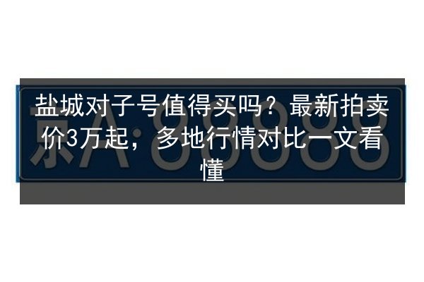 盐城对子号值得买吗？最新拍卖价3万起，多地行情对比一文看懂 第3张