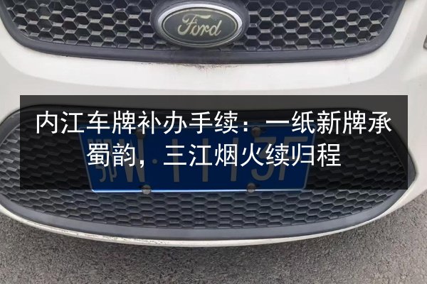 内江车牌补办手续:一纸新牌承蜀韵,三江烟火续归程 第3张 内江车牌补办手续:一纸新牌承蜀韵,三江烟火续归程 第3张
