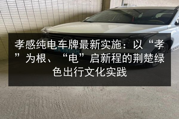 孝感纯电车牌最新实施:以“孝”为根、“电”启新程的荆楚绿色出行文化实践 第2张 孝感纯电车牌最新实施:以“孝”为根、“电”启新程的荆楚绿色出行文化实践 第2张