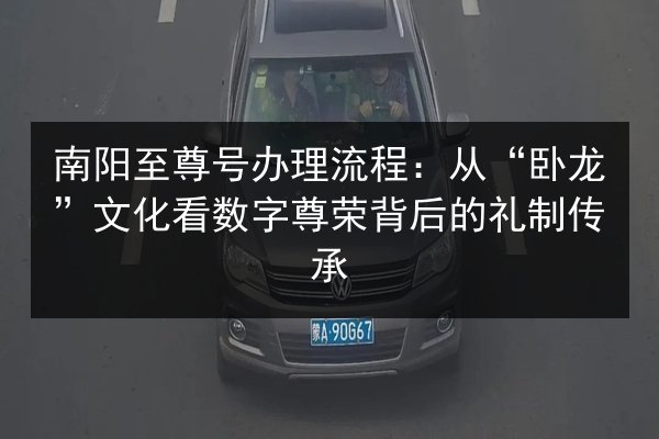 南阳至尊号办理流程:从“卧龙”文化看数字尊荣背后的礼制传承 第2张 南阳至尊号办理流程:从“卧龙”文化看数字尊荣背后的礼制传承 第2张