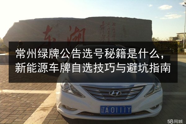 常州绿牌公告选号秘籍是什么，新能源车牌自选技巧与避坑指南