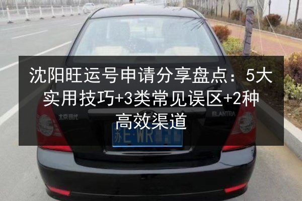 沈阳旺运号申请分享盘点：5大实用技巧+3类常见误区+2种高效渠道