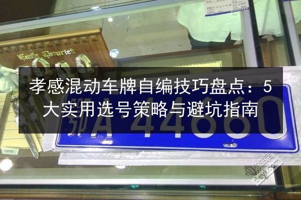 孝感混动车牌自编技巧盘点:5大实用选号策略与避坑指南 第2张 孝感混动车牌自编技巧盘点:5大实用选号策略与避坑指南 第2张