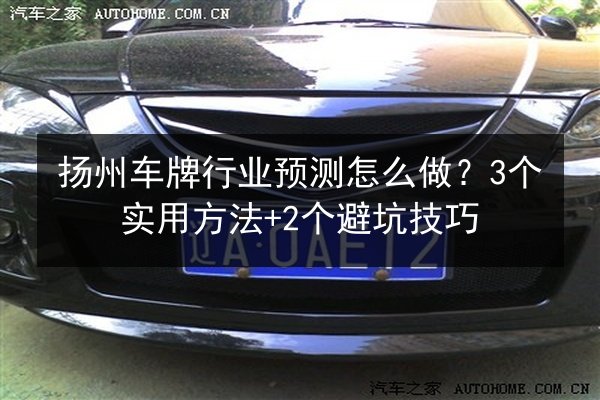 扬州车牌行业预测怎么做?3个实用方法+2个避坑技巧 第3张 扬州车牌行业预测怎么做?3个实用方法+2个避坑技巧 第3张