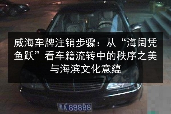 威海车牌注销步骤:从“海阔凭鱼跃”看车籍流转中的秩序之美与海滨文化意蕴 第3张 威海车牌注销步骤:从“海阔凭鱼跃”看车籍流转中的秩序之美与海滨文化意蕴 第3张