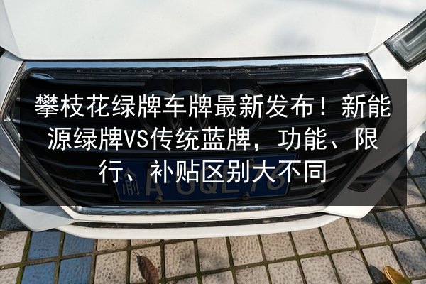 攀枝花绿牌车牌最新发布！新能源绿牌VS传统蓝牌，功能、限行、补贴区别大不同 第3张