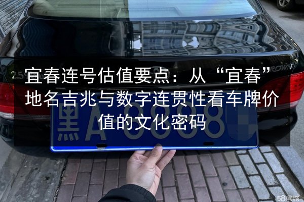 宜春连号估值要点:从“宜春”地名吉兆与数字连贯性看车牌价值的文化密码 第2张 宜春连号估值要点:从“宜春”地名吉兆与数字连贯性看车牌价值的文化密码 第2张