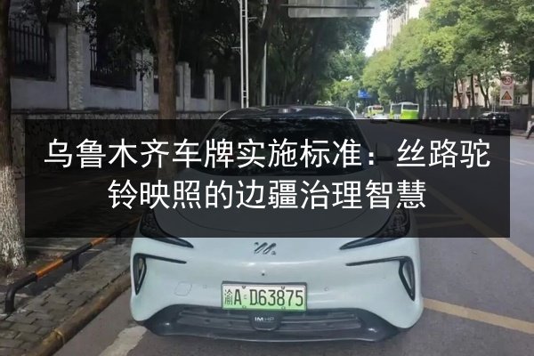 乌鲁木齐车牌实施标准：丝路驼铃映照的边疆治理智慧