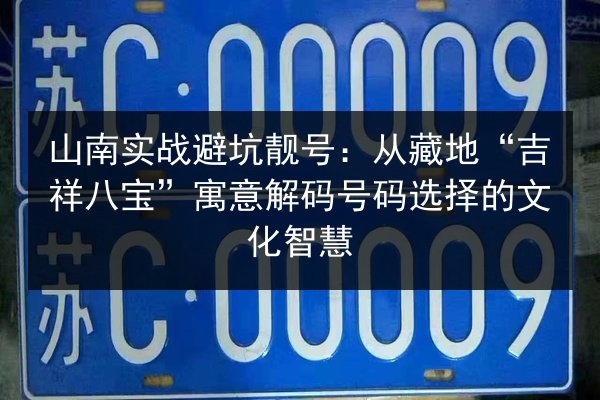 山南实战避坑靓号：从藏地“吉祥八宝”寓意解码号码选择的文化智慧 第3张