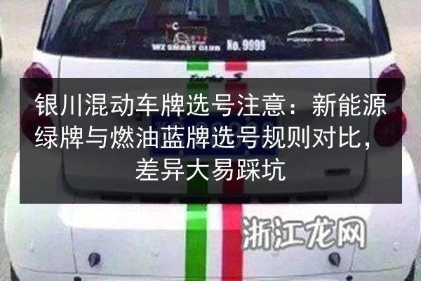 银川混动车牌选号注意:新能源绿牌与燃油蓝牌选号规则对比,差异大易踩坑 第2张 银川混动车牌选号注意:新能源绿牌与燃油蓝牌选号规则对比,差异大易踩坑 第2张