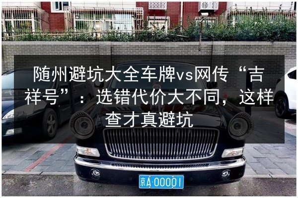 随州避坑大全车牌vs网传“吉祥号”：选错代价大不同，这样查才真避坑 第2张