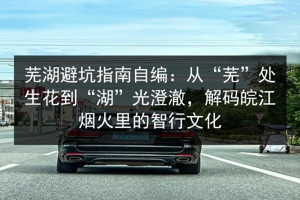 芜湖避坑指南自编:从“芜”处生花到“湖”光澄澈,解码皖江烟火里的智行文化 第2张 芜湖避坑指南自编:从“芜”处生花到“湖”光澄澈,解码皖江烟火里的智行文化 第2张