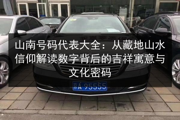 山南号码代表大全：从藏地山水信仰解读数字背后的吉祥寓意与文化密码