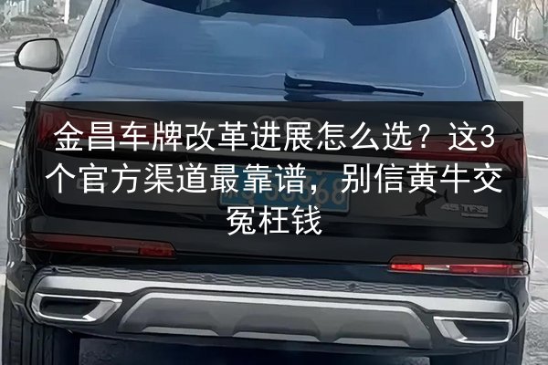 金昌车牌改革进展怎么选?这3个官方渠道最靠谱,别信黄牛交冤枉钱 第2张 金昌车牌改革进展怎么选?这3个官方渠道最靠谱,别信黄牛交冤枉钱 第2张