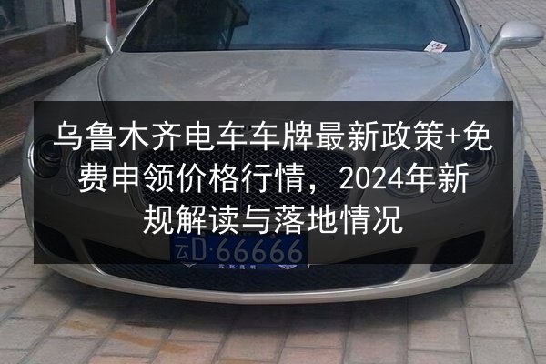 乌鲁木齐电车车牌最新政策+免费申领价格行情，2024年新规解读与落地情况 第2张
