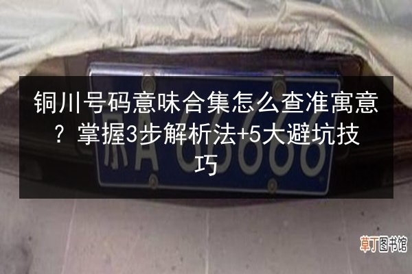铜川号码意味合集怎么查准寓意?掌握3步解析法+5大避坑技巧 第2张 铜川号码意味合集怎么查准寓意?掌握3步解析法+5大避坑技巧 第2张