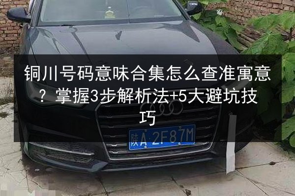 铜川号码意味合集怎么查准寓意?掌握3步解析法+5大避坑技巧 第3张 铜川号码意味合集怎么查准寓意?掌握3步解析法+5大避坑技巧 第3张