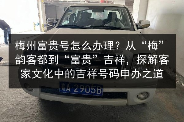 梅州富贵号怎么办理?从“梅”韵客都到“富贵”吉祥,探解客家文化中的吉祥号码申办之道 第3张 梅州富贵号怎么办理?从“梅”韵客都到“富贵”吉祥,探解客家文化中的吉祥号码申办之道 第3张