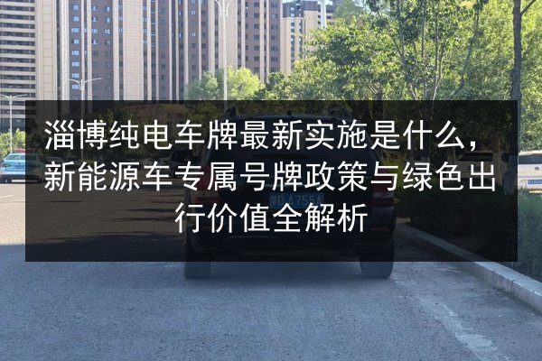 淄博纯电车牌最新实施是什么,新能源车专属号牌政策与绿色出行价值全解析 第3张 淄博纯电车牌最新实施是什么,新能源车专属号牌政策与绿色出行价值全解析 第3张