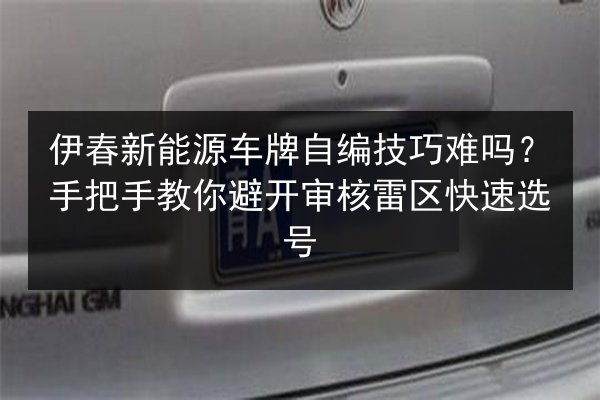 伊春新能源车牌自编技巧难吗？手把手教你避开审核雷区快速选号 第3张